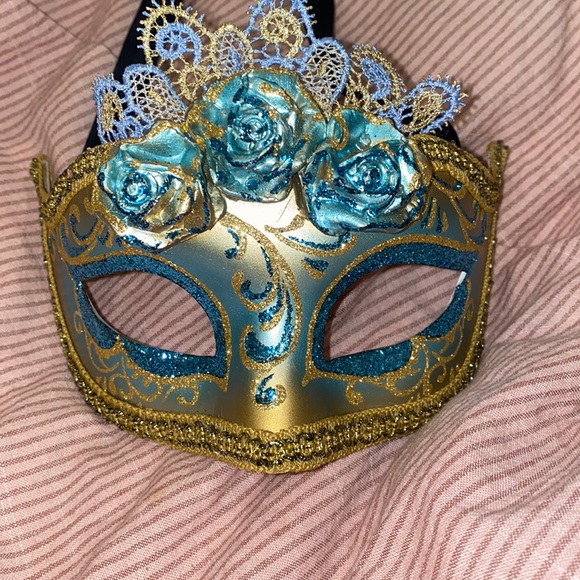 Beautiful “maschera del galone” Venetian mask signed and stamped - Picture 3 of 5